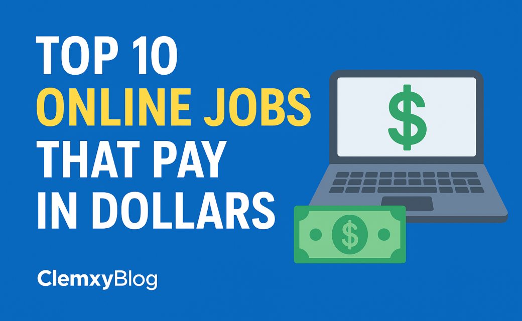 Discover the best online jobs that pay in dollars. From freelancing to virtual assistance and AI prompting, explore high-paying global opportunities you can start today.